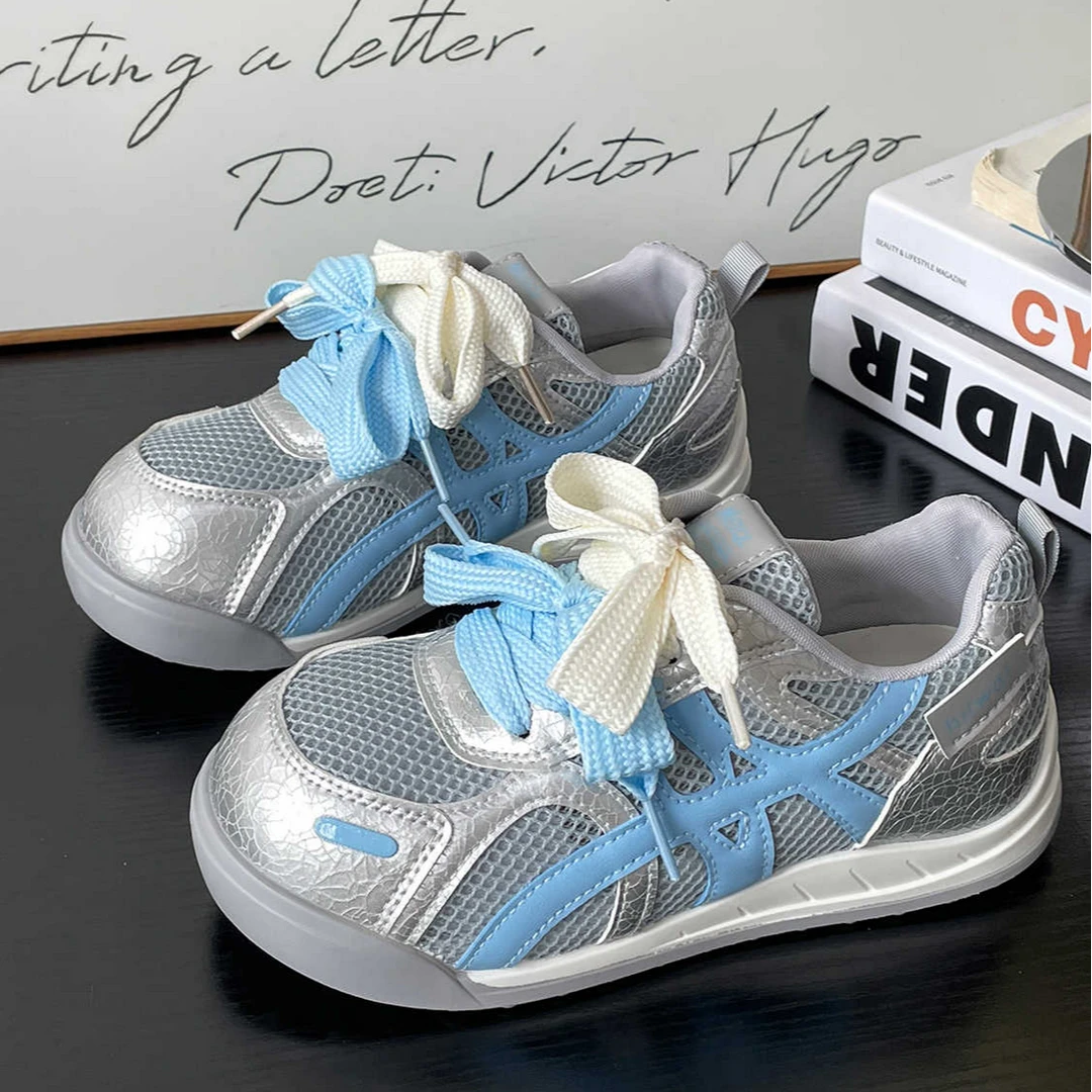 单网透气阿甘鞋女2025夏季新款爆款百搭休闲板鞋小众时尚运动女鞋