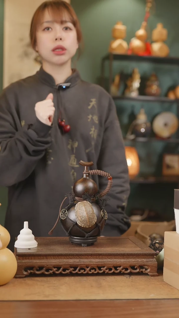 【闪购商品】330号精品天然大漆工艺防渗内胆酒葫芦~