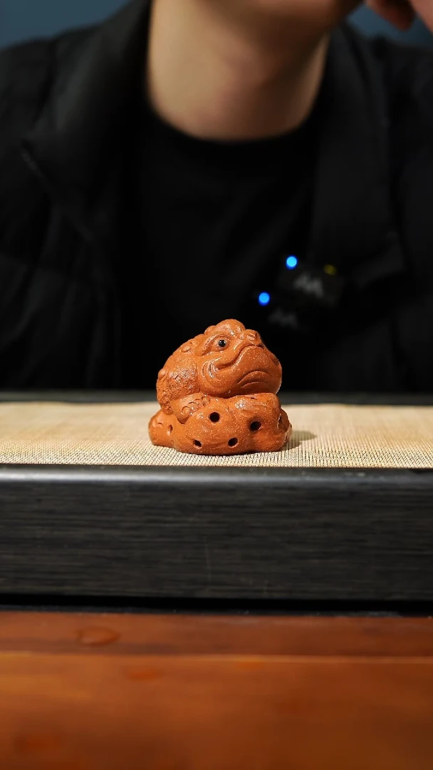 【闪购商品】紫砂茶壶黄段金蟾，精工手作