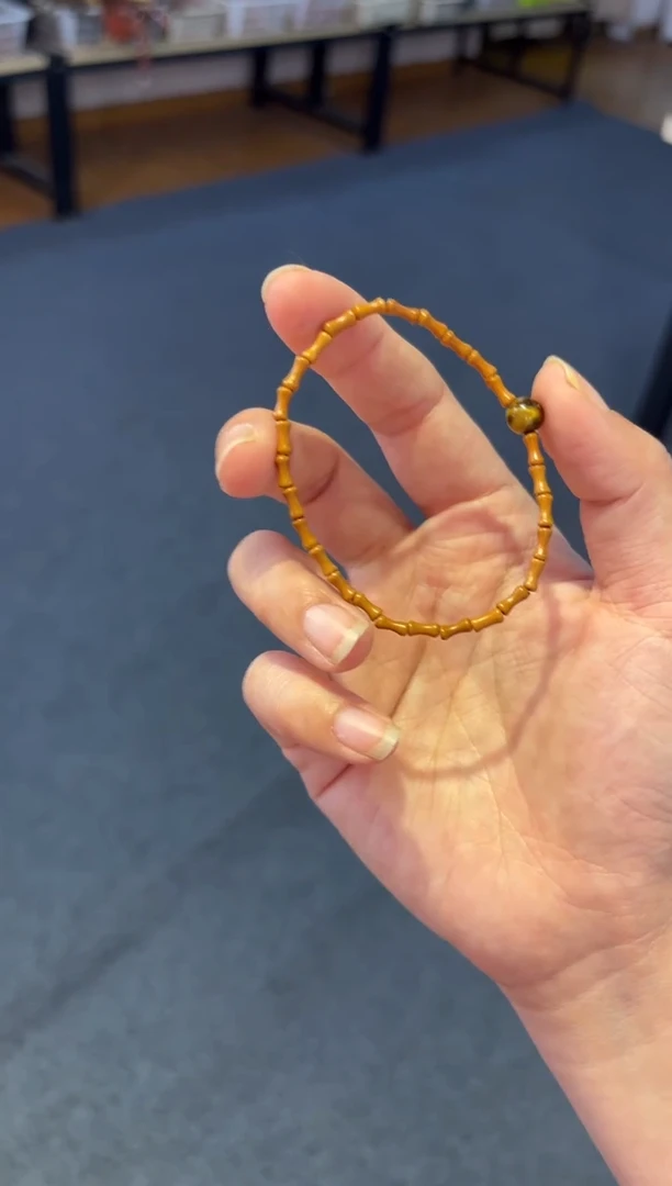 吊坠菩提根/象牙果 橄榄竹节单圈