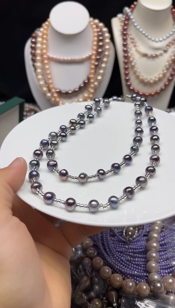 淡水珍珠未镶嵌颈饰多人