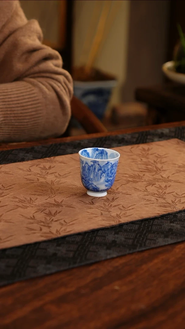 【闪购商品】杯子聚澜堂满工山水中号闻香杯