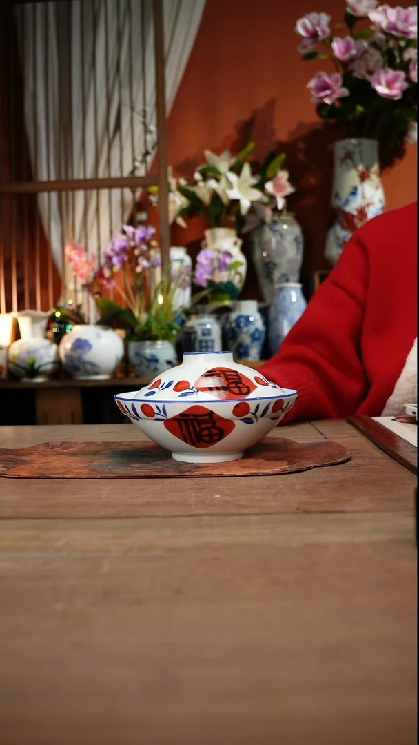 现代高温釉下彩手绘陶瓷餐具