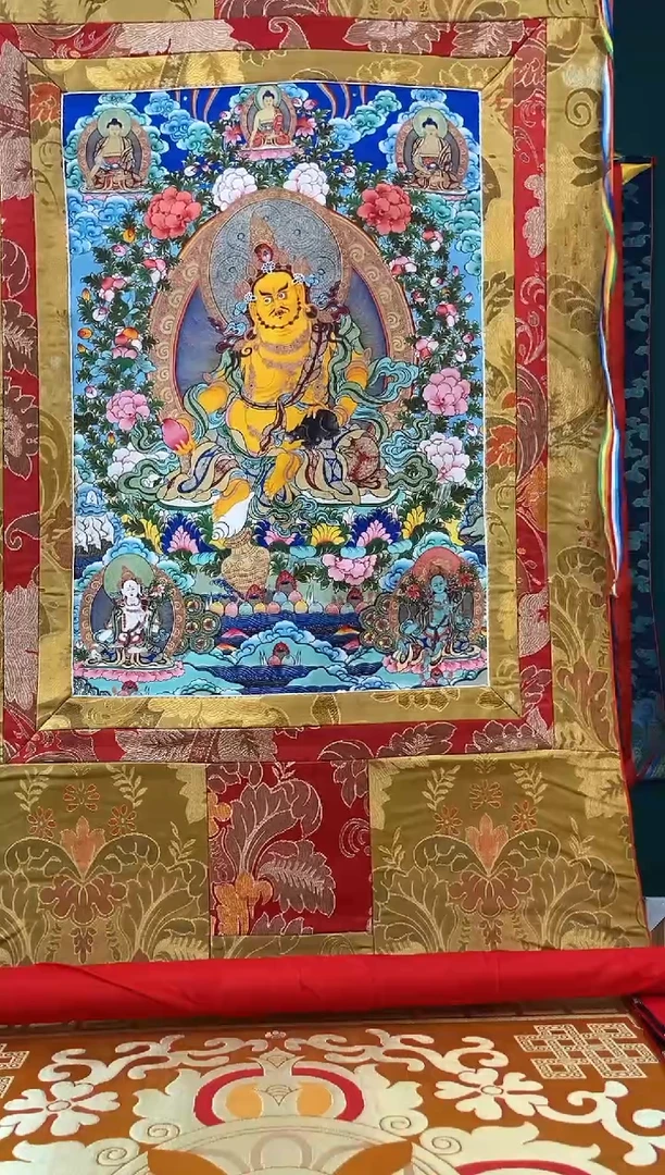 卷轴画1.1黄色古棉 黄财 A
