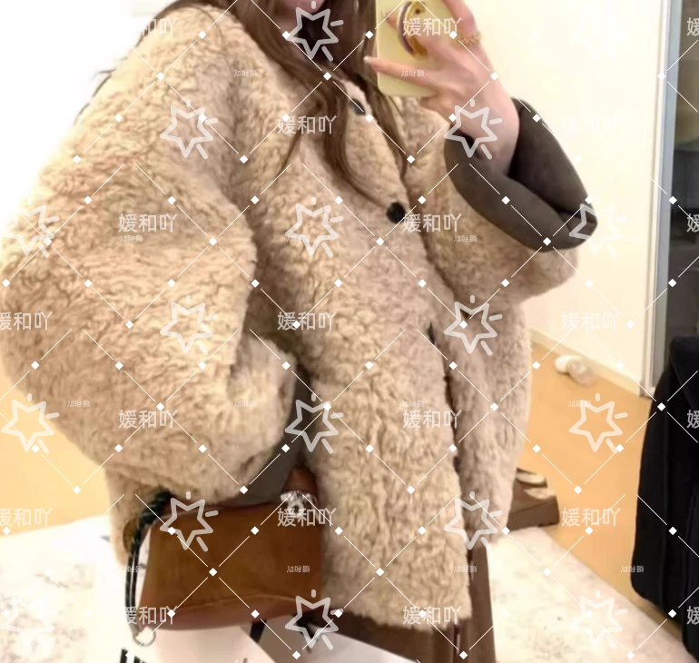 B311迪迦奥特曼毛呢纽扣短外套