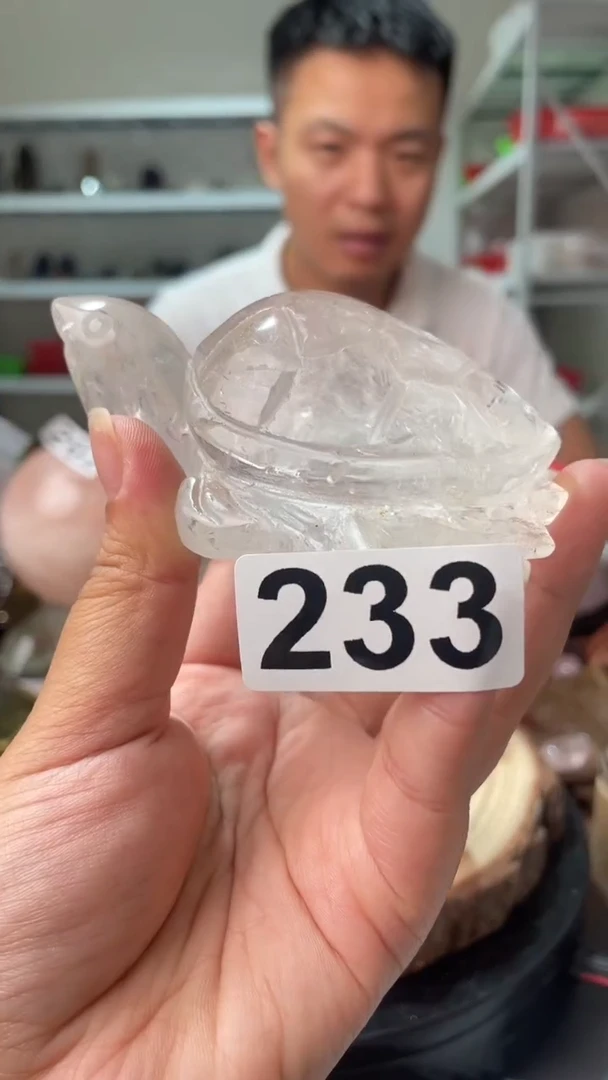 未镶嵌水晶大型摆件（非配饰）白水晶海龟233
