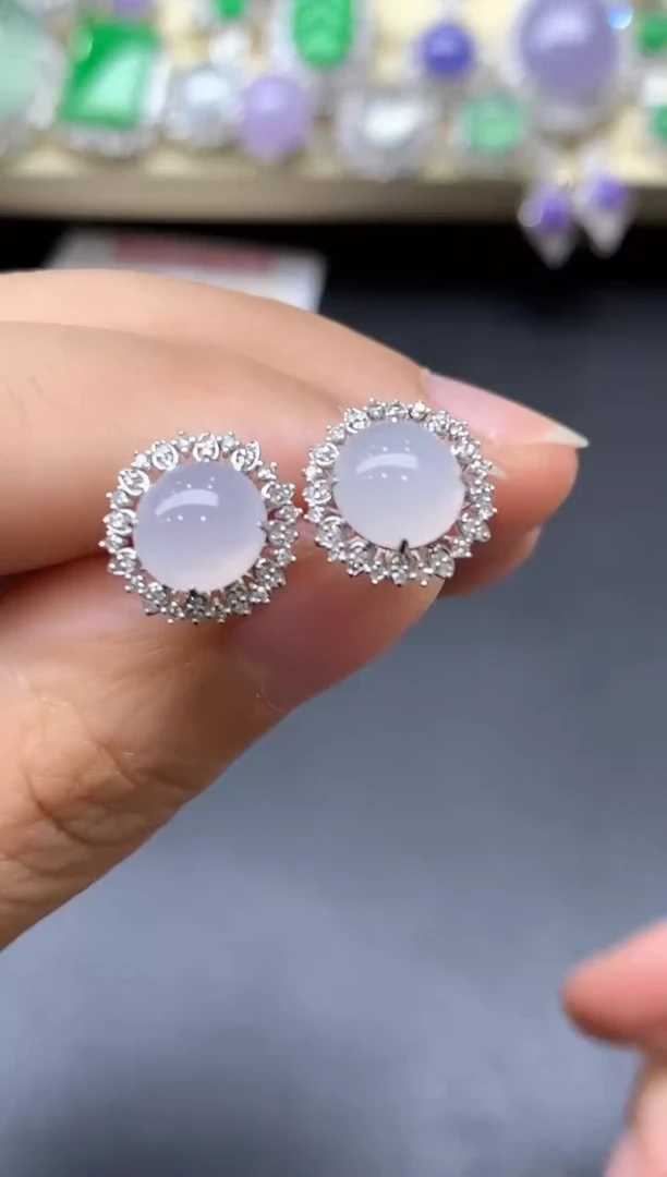 颈饰18K金镶嵌翡翠274-中国好珍宝