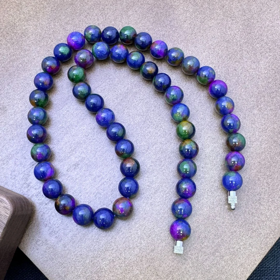 佳玺饰品 271 星际蓝 10mm项链 多样性发货