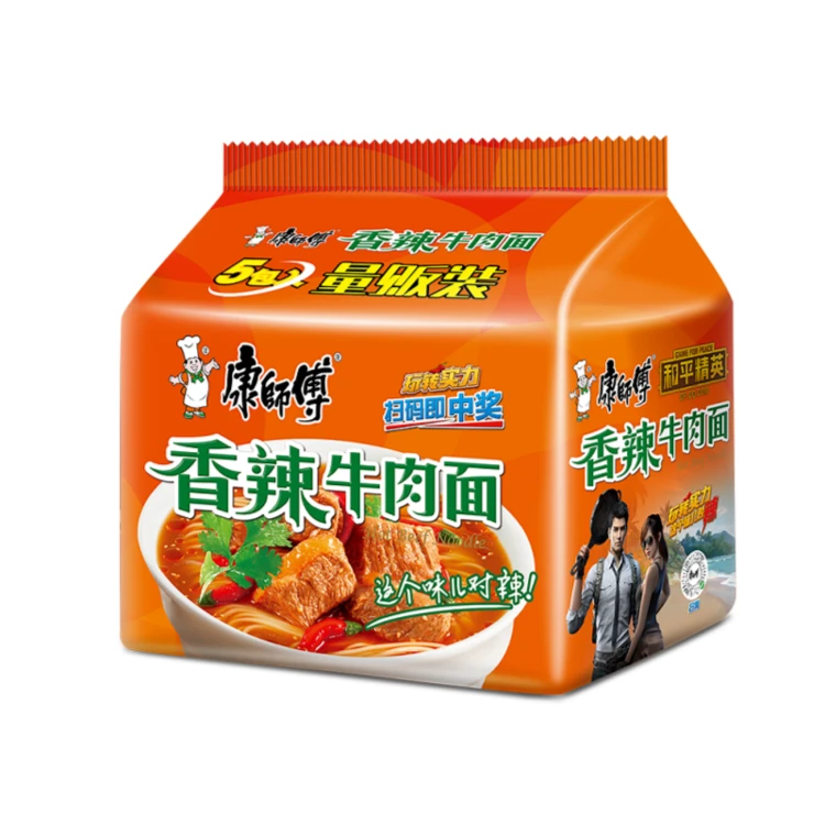 康师傅香辣牛肉面 505g(101g*5袋)