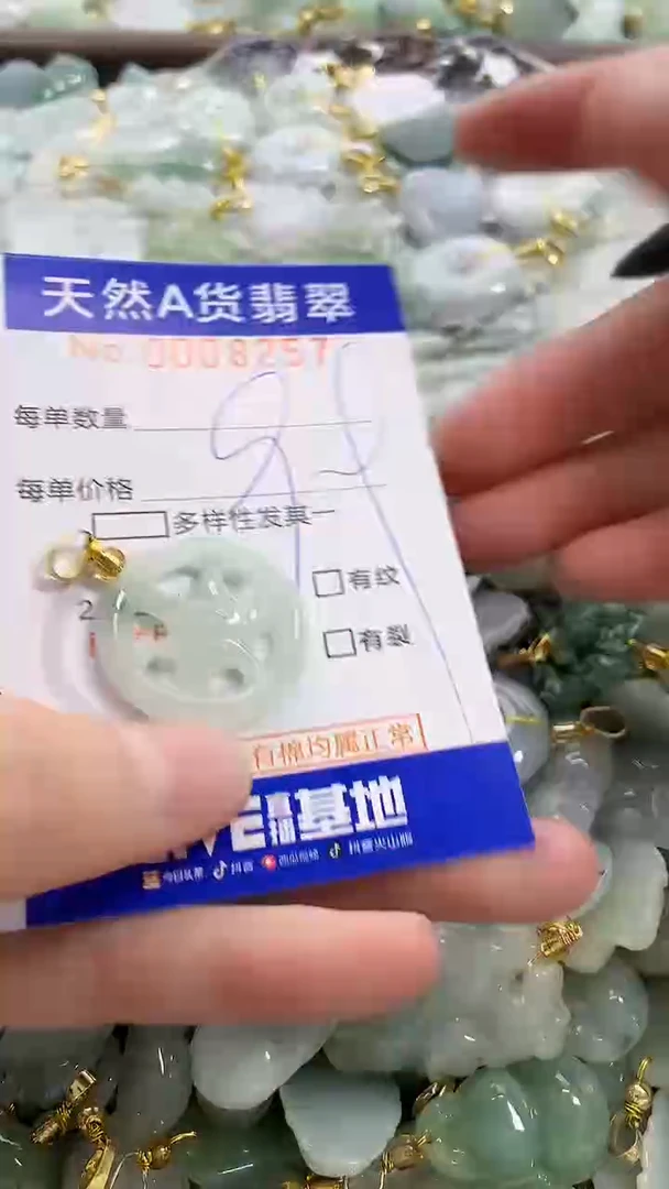 颈饰未镶嵌翡翠纯天然a货翡翠