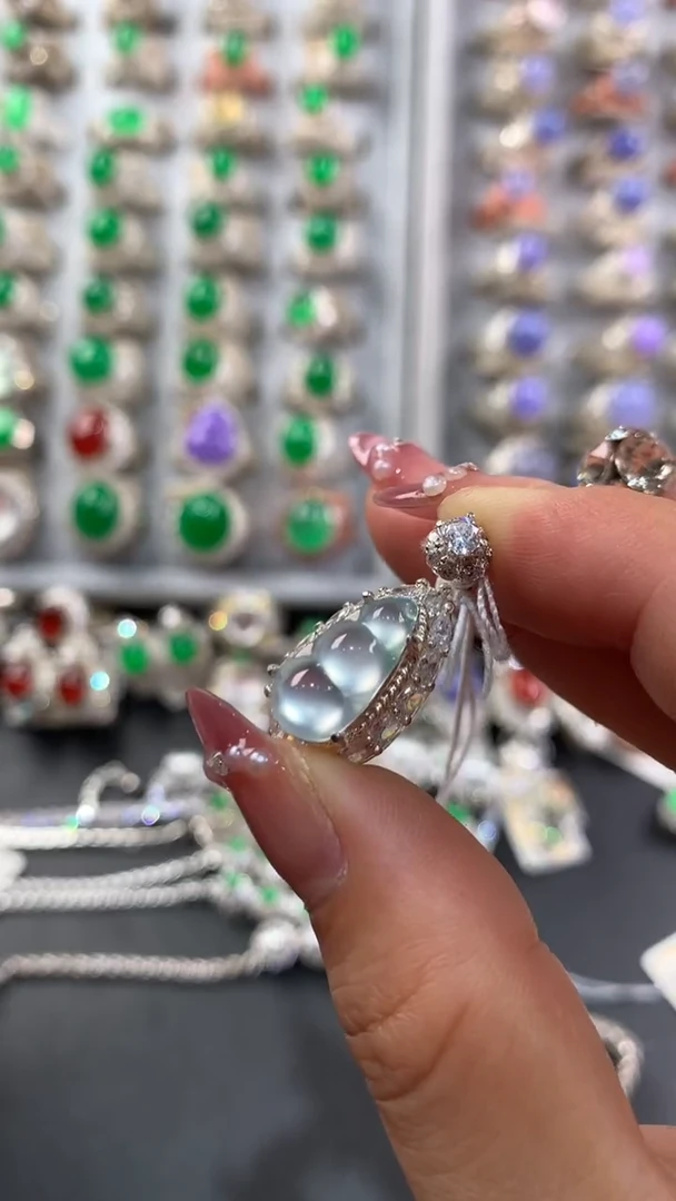 定制翡翠未镶嵌翡翠戒面