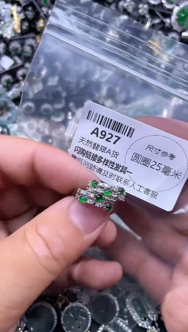 【闪购商品】翡翠颈饰未镶嵌A927耳扣