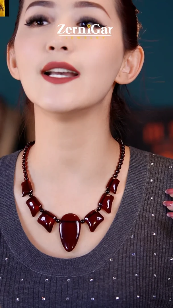 【闪购商品】琥珀颈饰未镶嵌天然琥珀项链