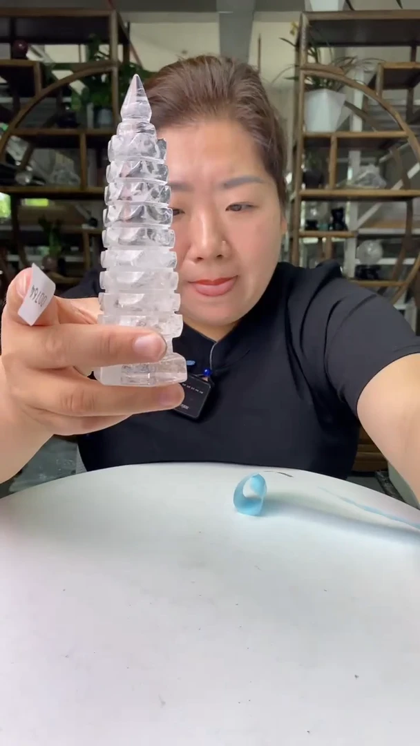 文昌塔未镶嵌水晶白水晶文昌塔D764