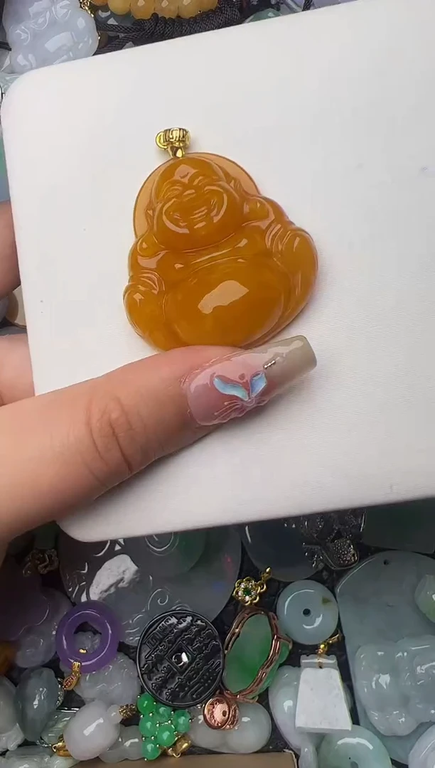 翡翠未镶嵌颈饰天然缅甸翡翠吊坠