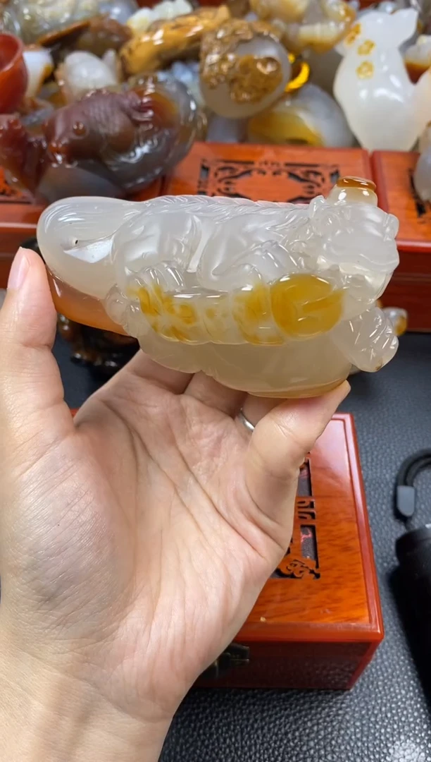 玛瑙/玉髓手把未镶嵌用****01