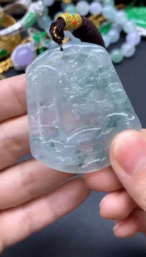 颈饰未镶嵌翡翠355-中国好珍宝