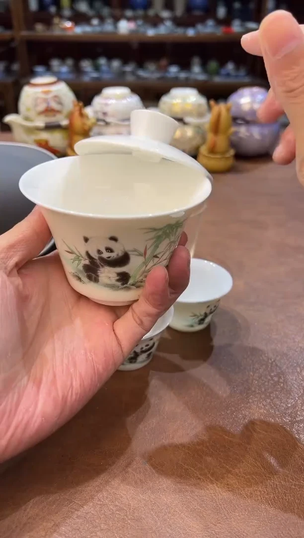 真的很便宜超好看会开片的旅行茶具