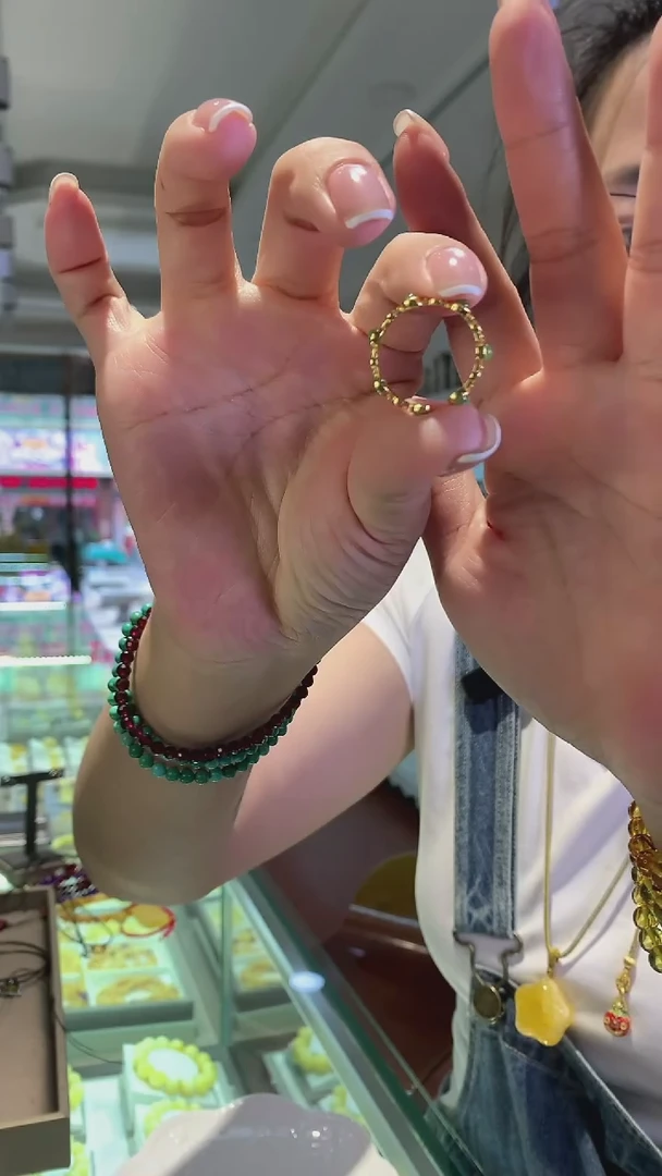 无非金属银  排戒碧玉活口