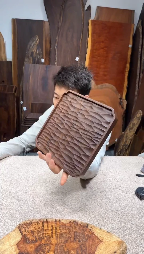 【闪购商品】风车木（黑檀木）尺寸22*22*2编号504