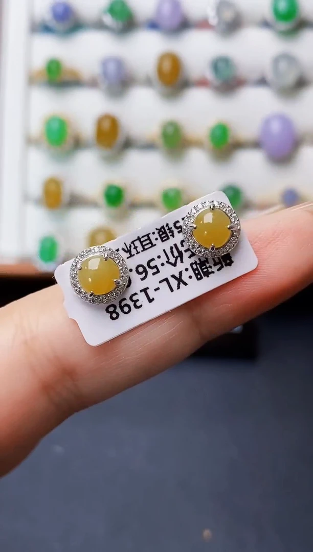 银S925镶嵌戒指翡翠1292