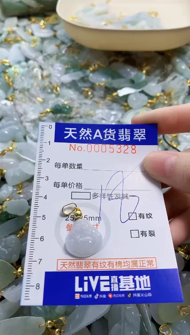 颈饰未镶嵌翡翠天然A货翡翠