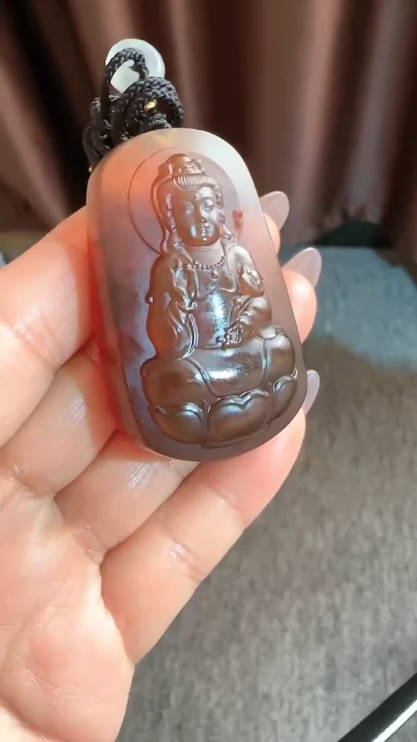 【闪购商品】琥珀颈饰未镶嵌规格观音#95