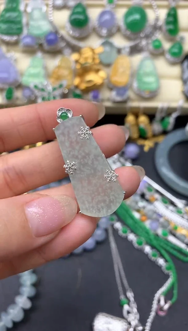 【闪购商品】翡翠颈饰18K金镶嵌318-中国好珍宝