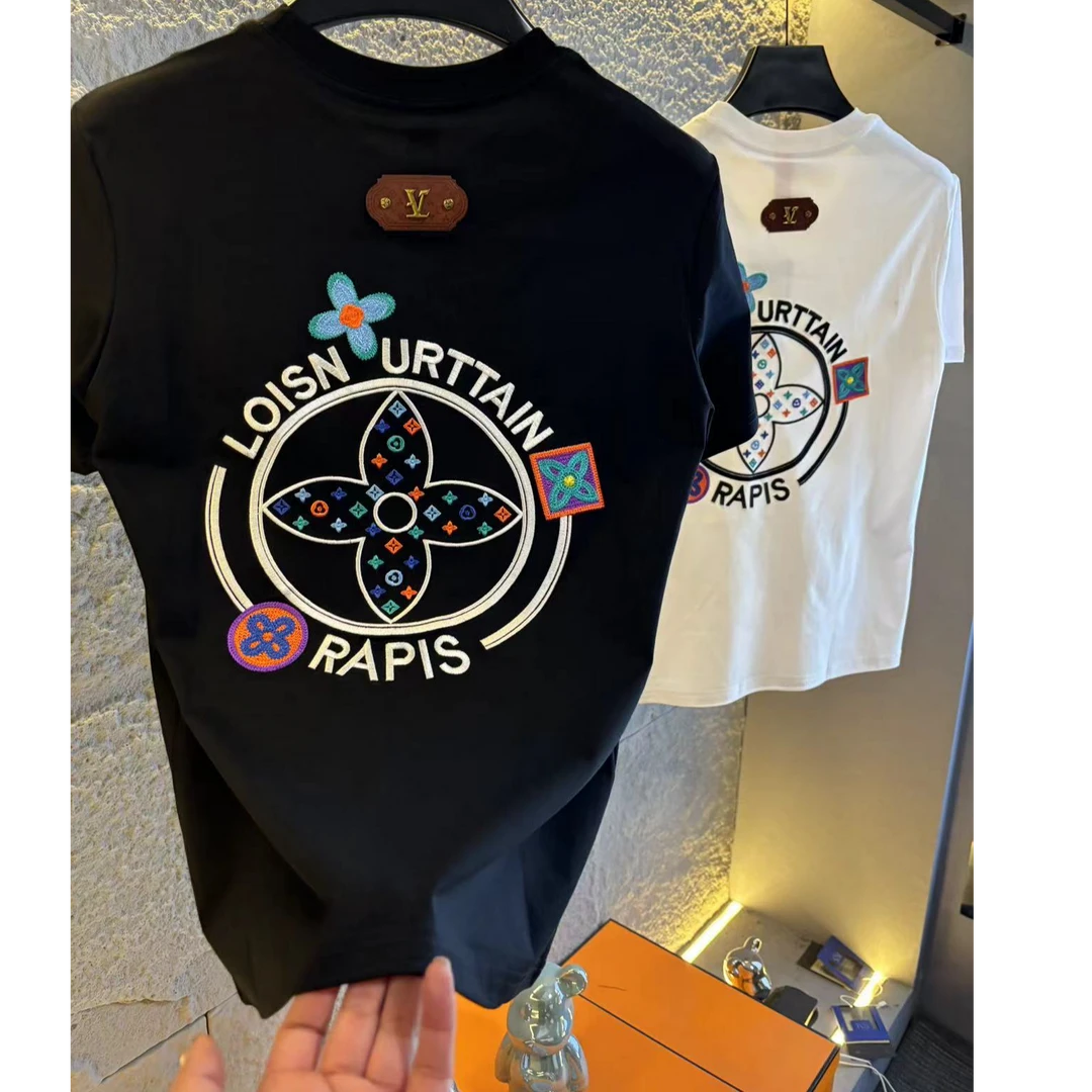 K总2025年夏季新款休闲男士时尚潮流修身高品质短袖T恤3399