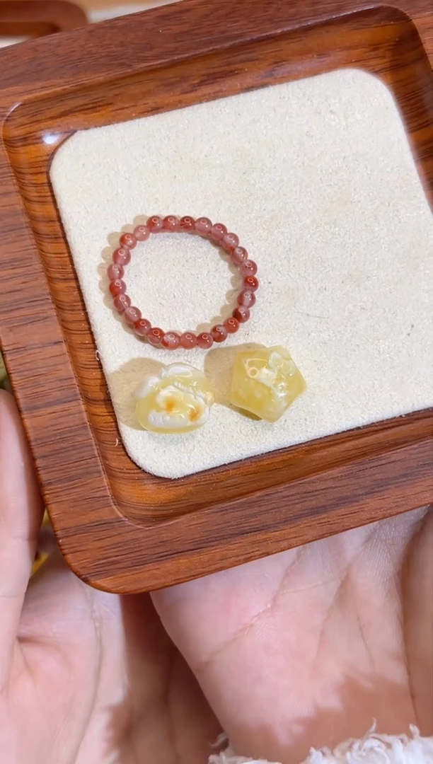 【闪购商品】蜜蜡裸石未镶嵌星星配件套装