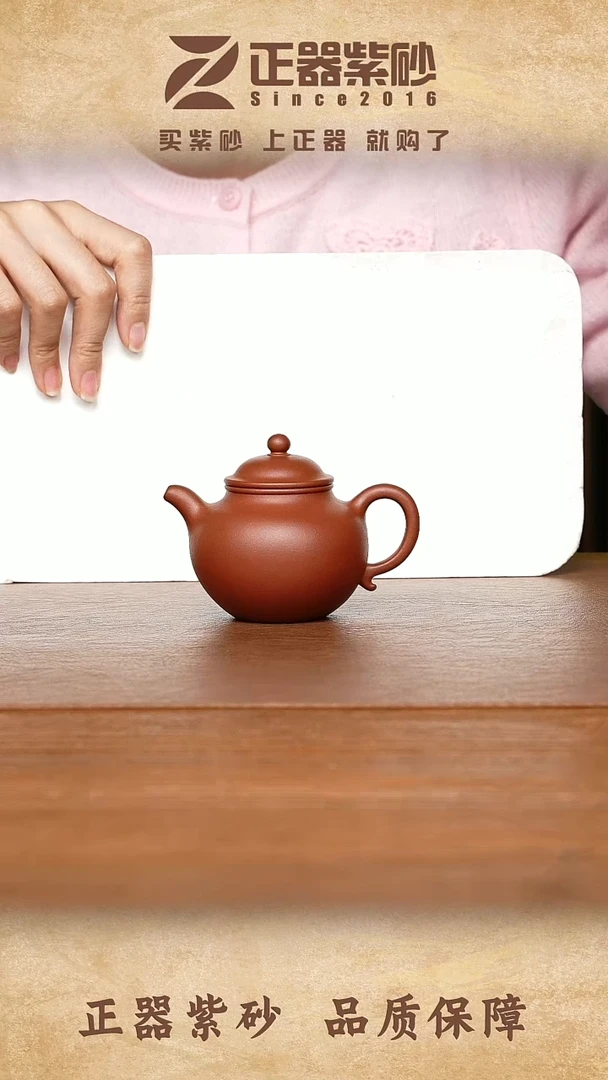 茶壶紫砂钱杰 秋水 朱泥140cc