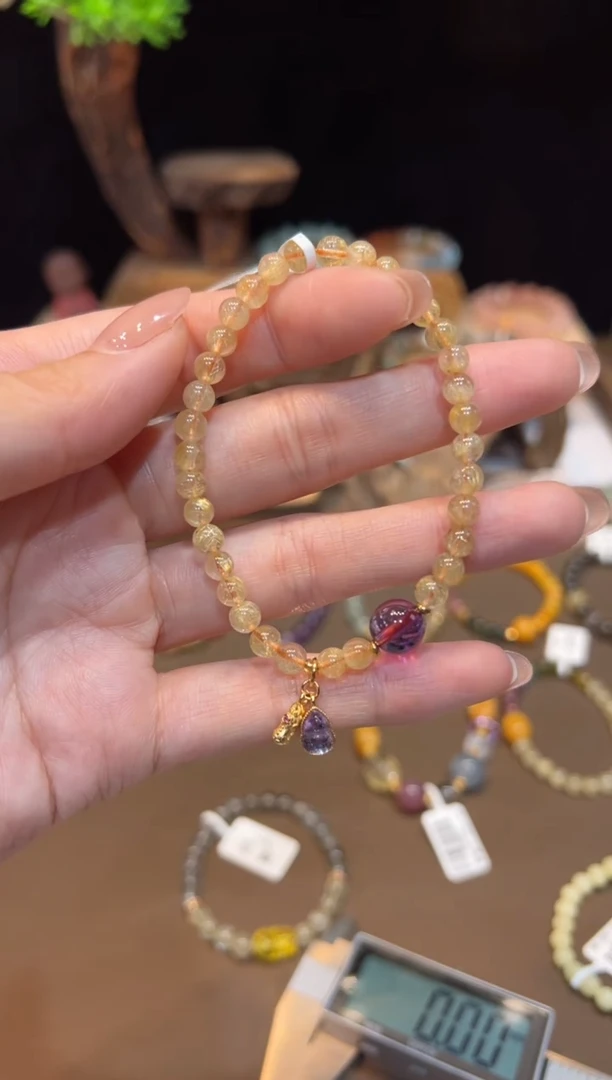 水晶手链未镶嵌手饰@@E6575