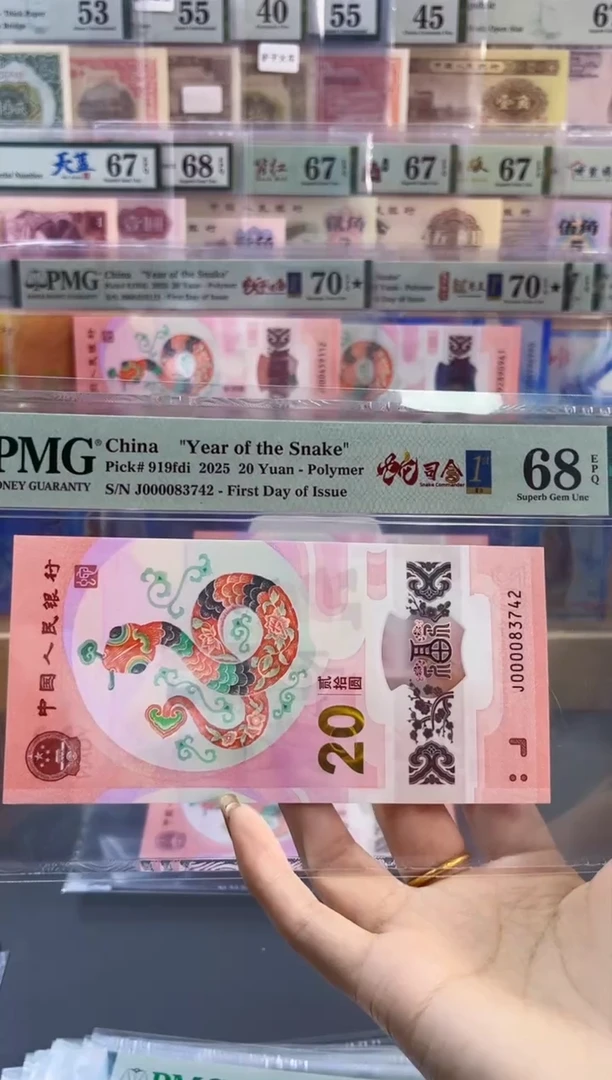 【闪购商品】塑料蛇司令首日标 PMG68分尾742