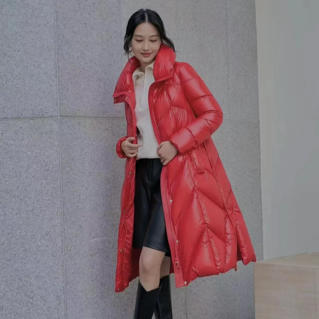 2025新款女士90白鸭绒羽绒服百搭时尚秋冬羽绒服015