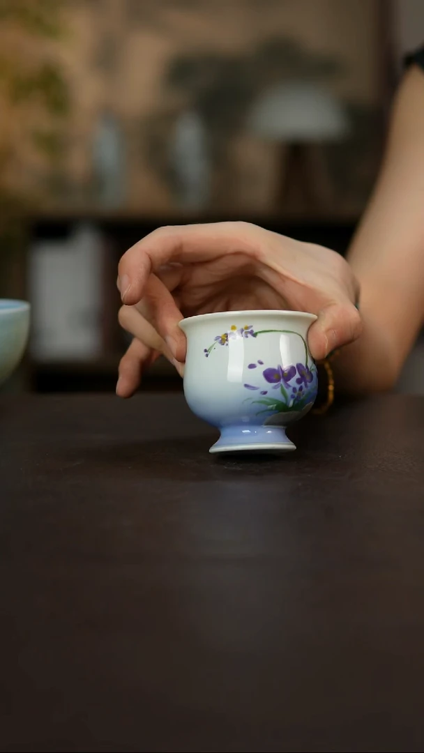 杯景德镇陶瓷杯碗柴烧多人