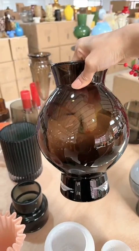 【闪购商品】玻璃黑色大肚