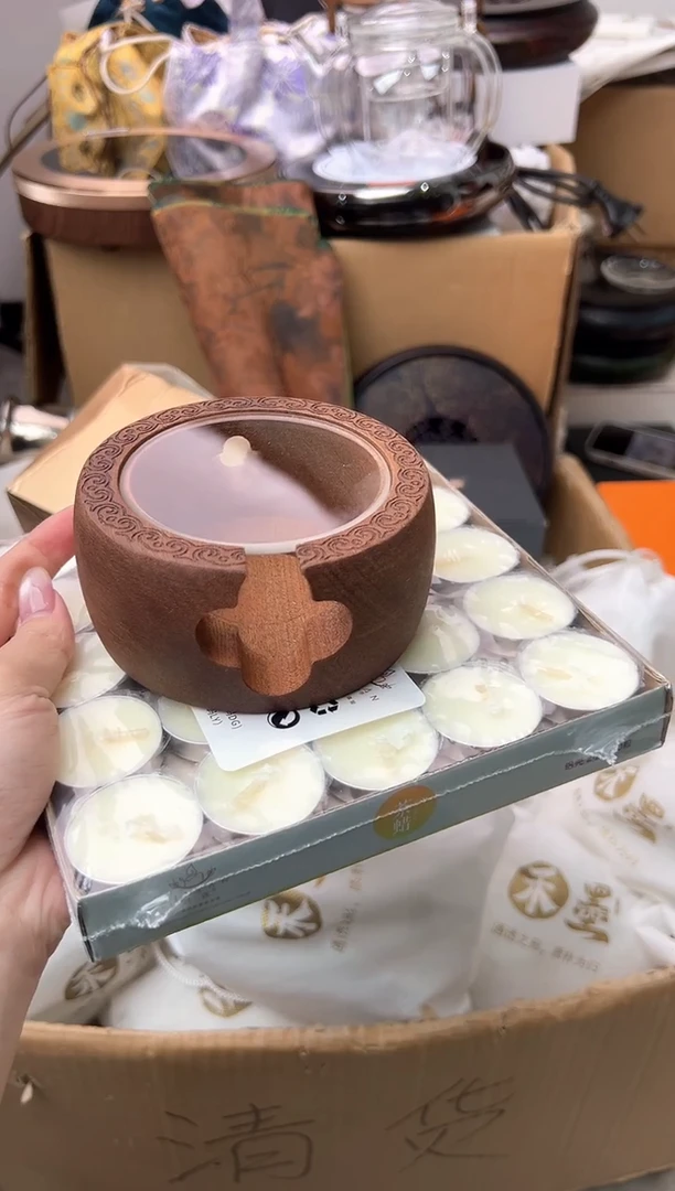 禾墨温茶器送50个茶蜡