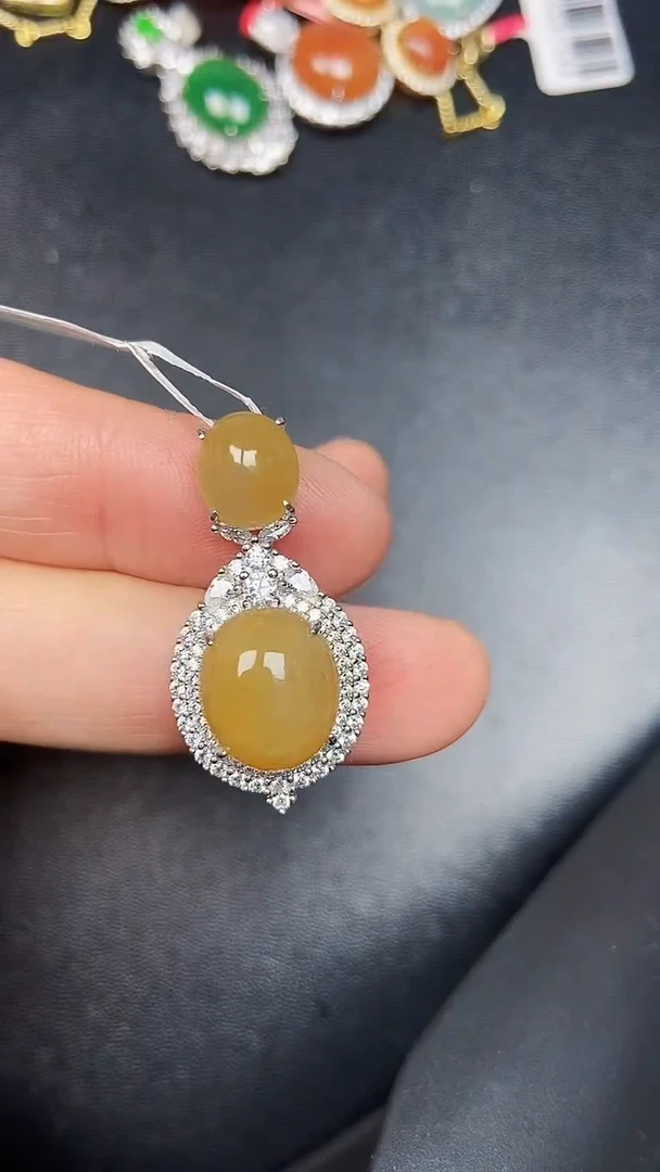 银S925镶嵌戒指翡翠2380