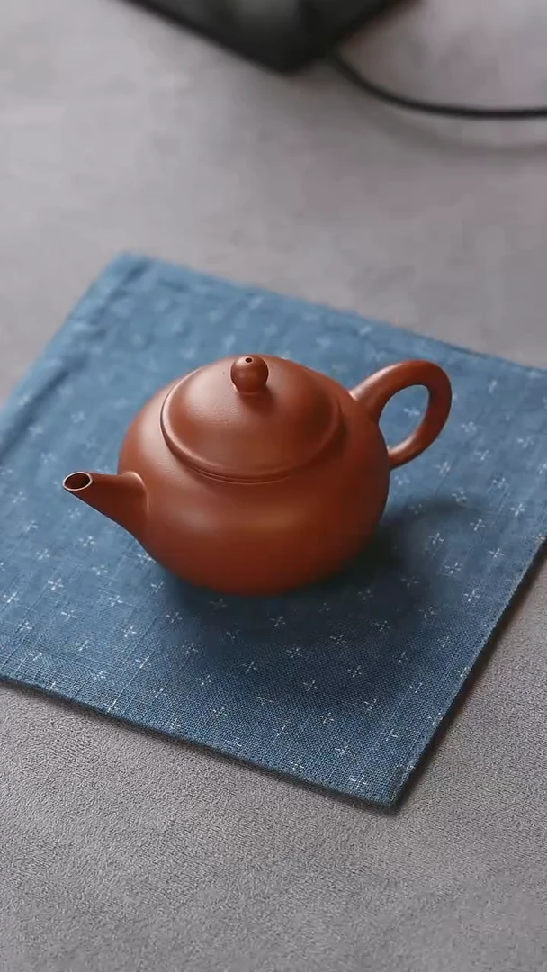 【闪购商品】紫砂壶微微瑕水平壶180ml红朱泥福利品