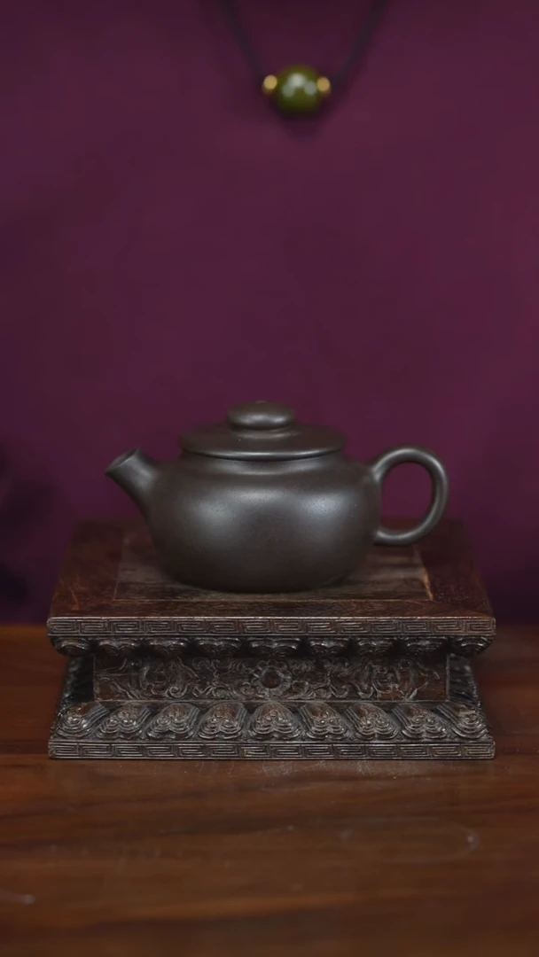 茶壶紫砂用****5柴烧 黑龙珠 130cc