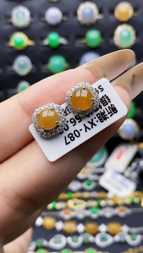 银S925镶嵌戒指翡翠1591