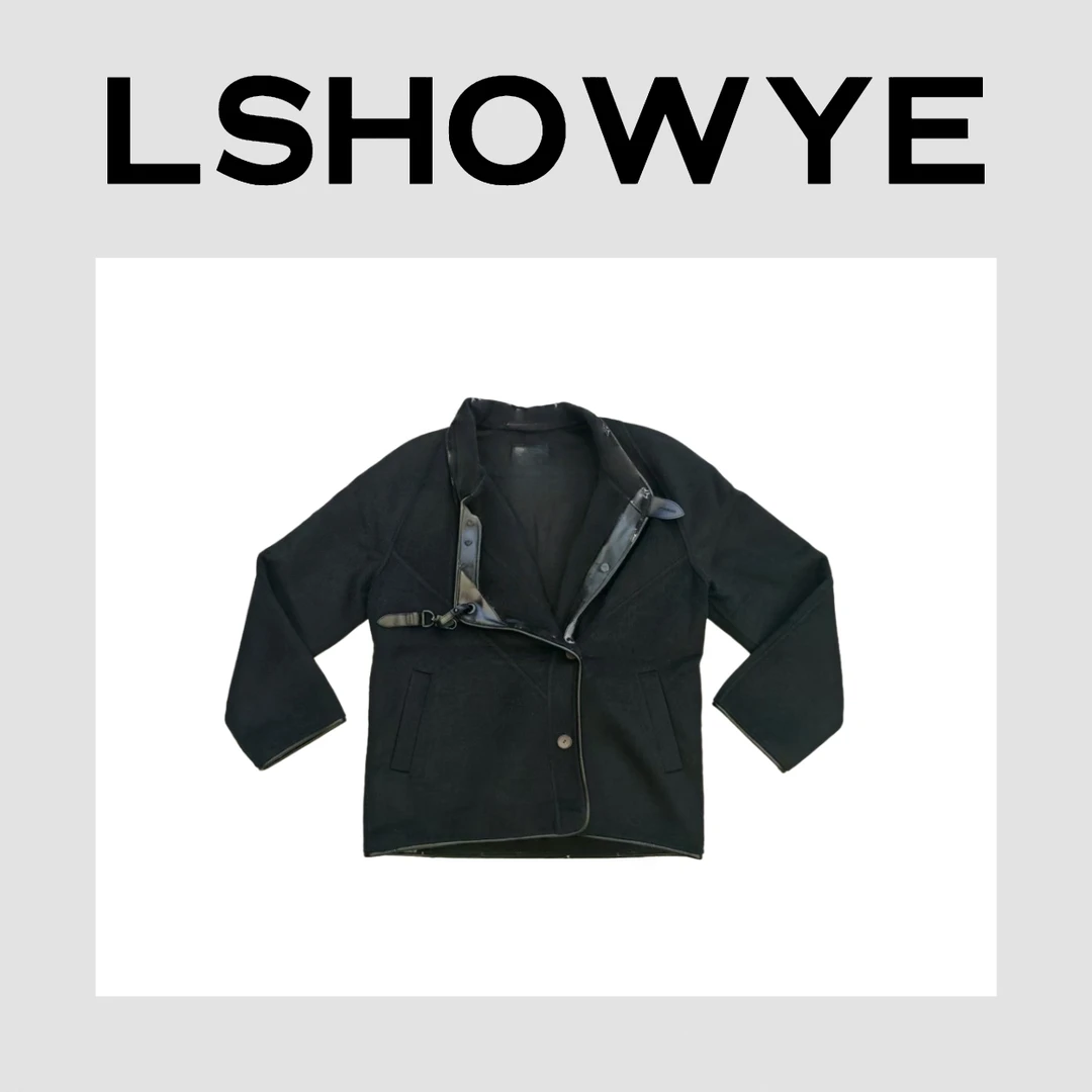 LSHOWYE｜拼皮双面羊毛大衣 F0220