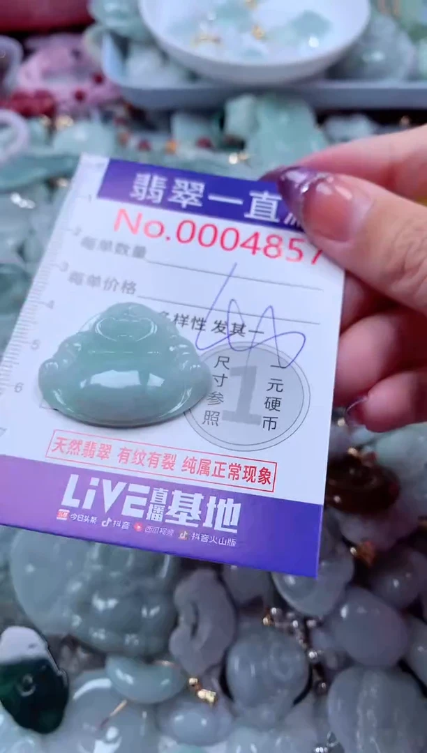 翡翠未镶嵌吊坠(不含链)4857