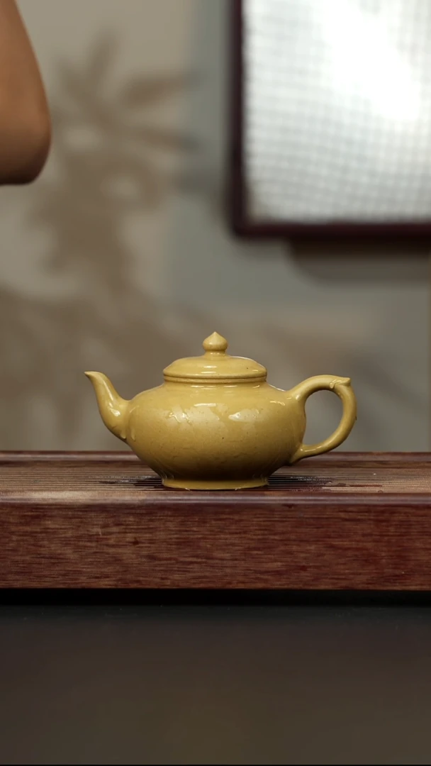 紫砂茶壶黄金段 笑樱