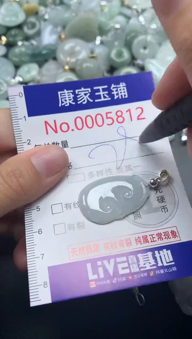 吊坠(不含链)未镶嵌翡翠5812