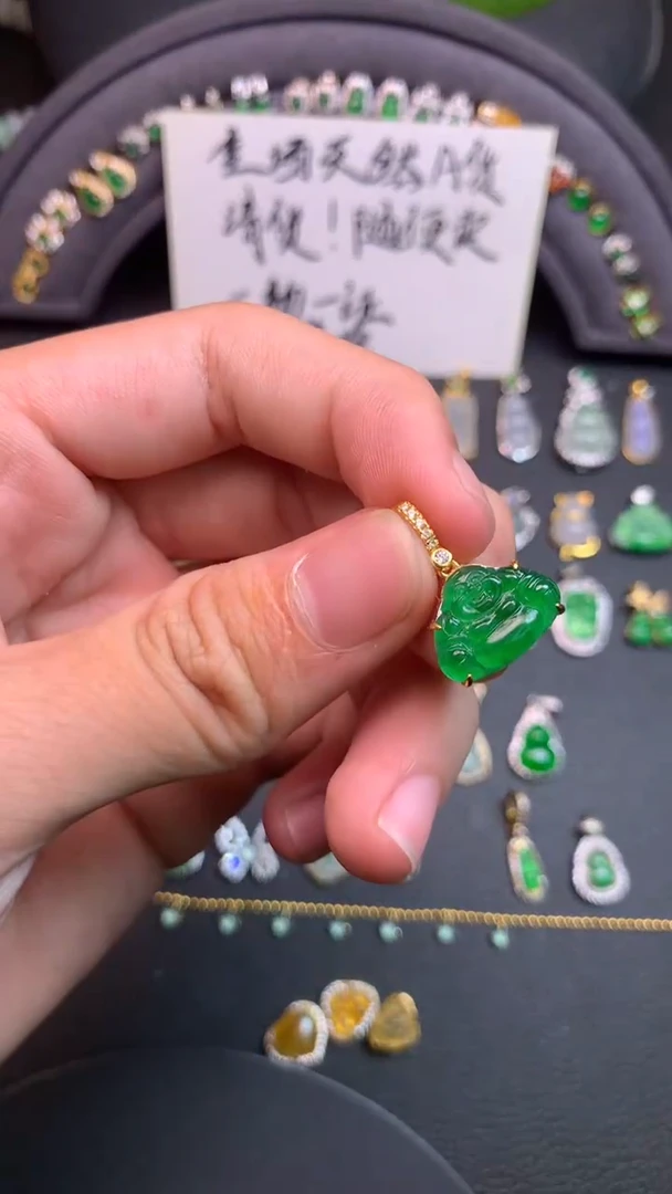 颈饰银S925镶嵌翡翠1