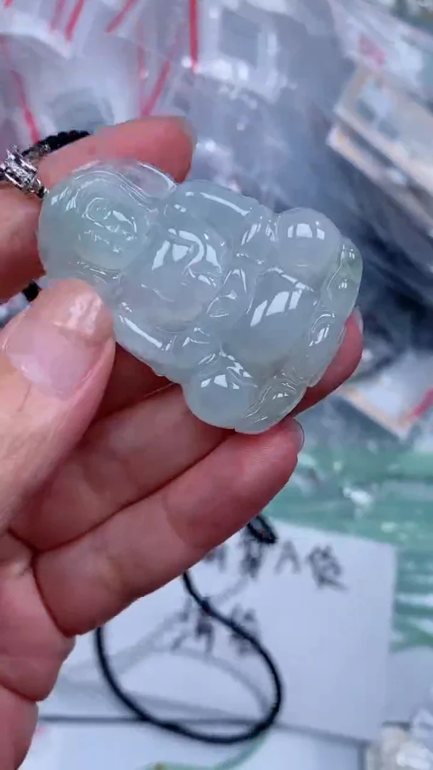 颈饰银S925镶嵌翡翠吊坠