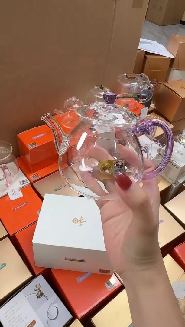 @@禾器晶彩清莲壶浅紫色