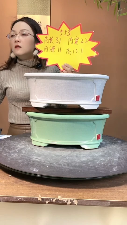 【闪购商品】陶瓷553一白一绿