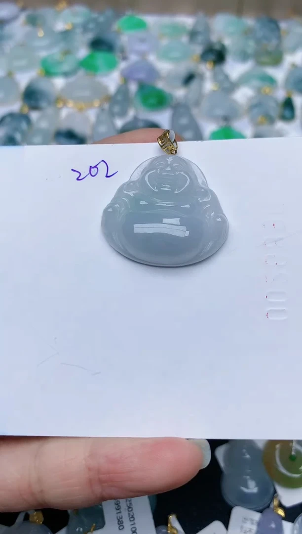 【闪购商品】翡翠颈饰18K金镶嵌天然翡翠A货    202